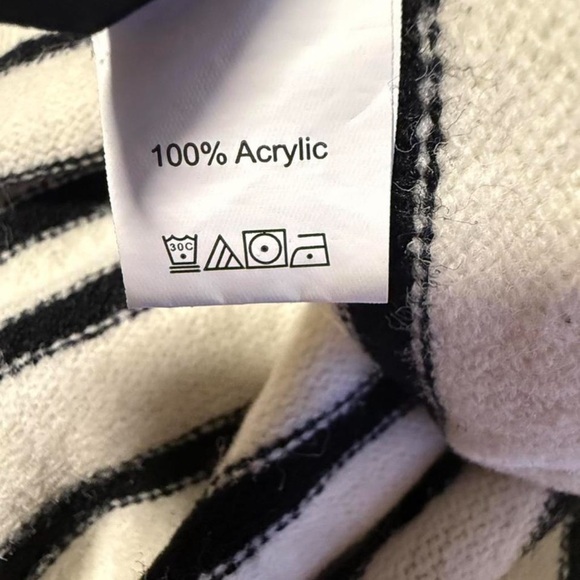 Emery Rose Orange and Black Striped Women's Sweater - Picture 7 of 7